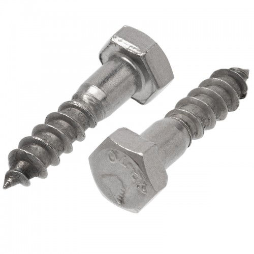 Stainless Hex Head Coach Screws