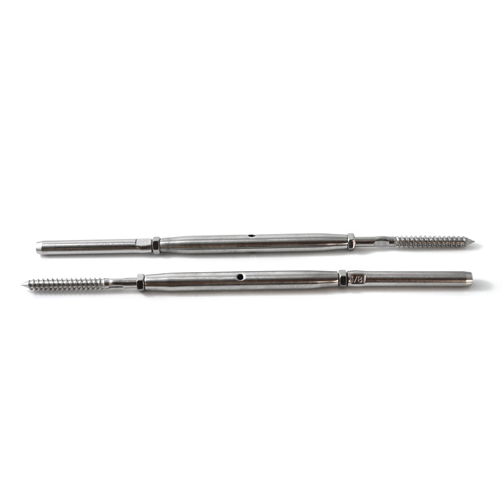 Stainless Steel Wire Rope DIY Balustrade Kit - Lag & Swage Bottlescrew Kit #2