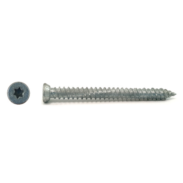 Screwbolt Anchor Concrete Masonry Screw 7.5mm x 80mm Galvanised