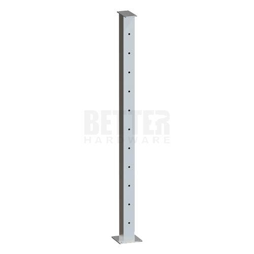 Stainless Round Intermediate Post 2" 3.0mm for Round Handrail Satin
