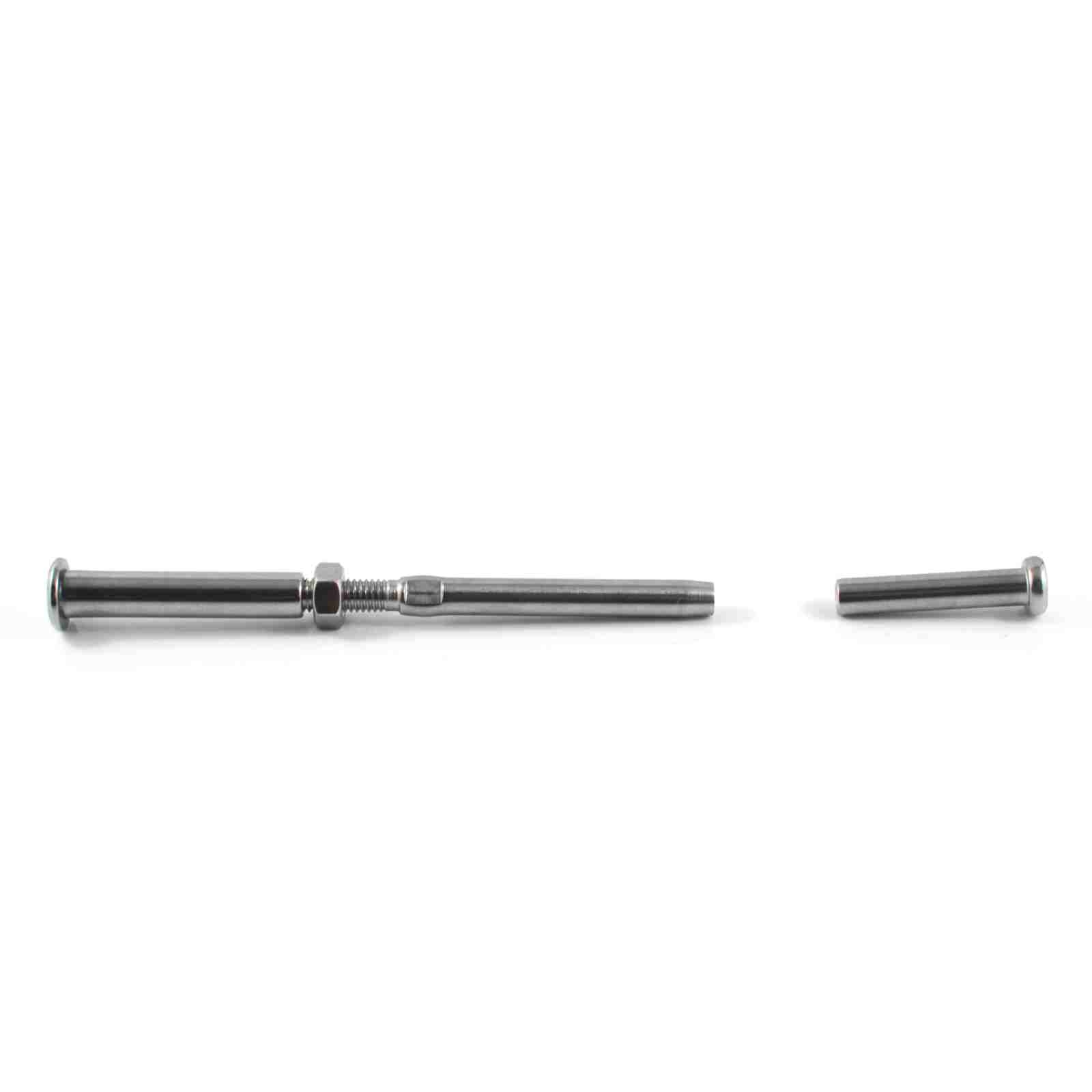 Swage Stud Terminal & Hex Socket Tensioner Stainless Wire Balustrade Kit #464
