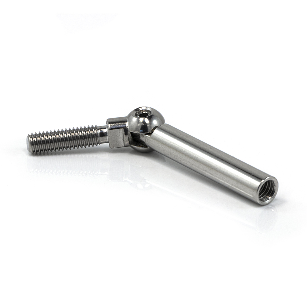 Swivel Connector M6 x 20mm RHT Stainless Steel 316