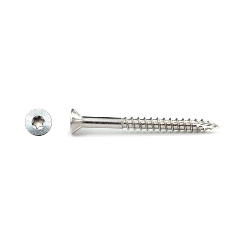 Decking Screws Wide Board 14 Gauge 80mm Torx Drive Stainless Steel 316 - 100qty